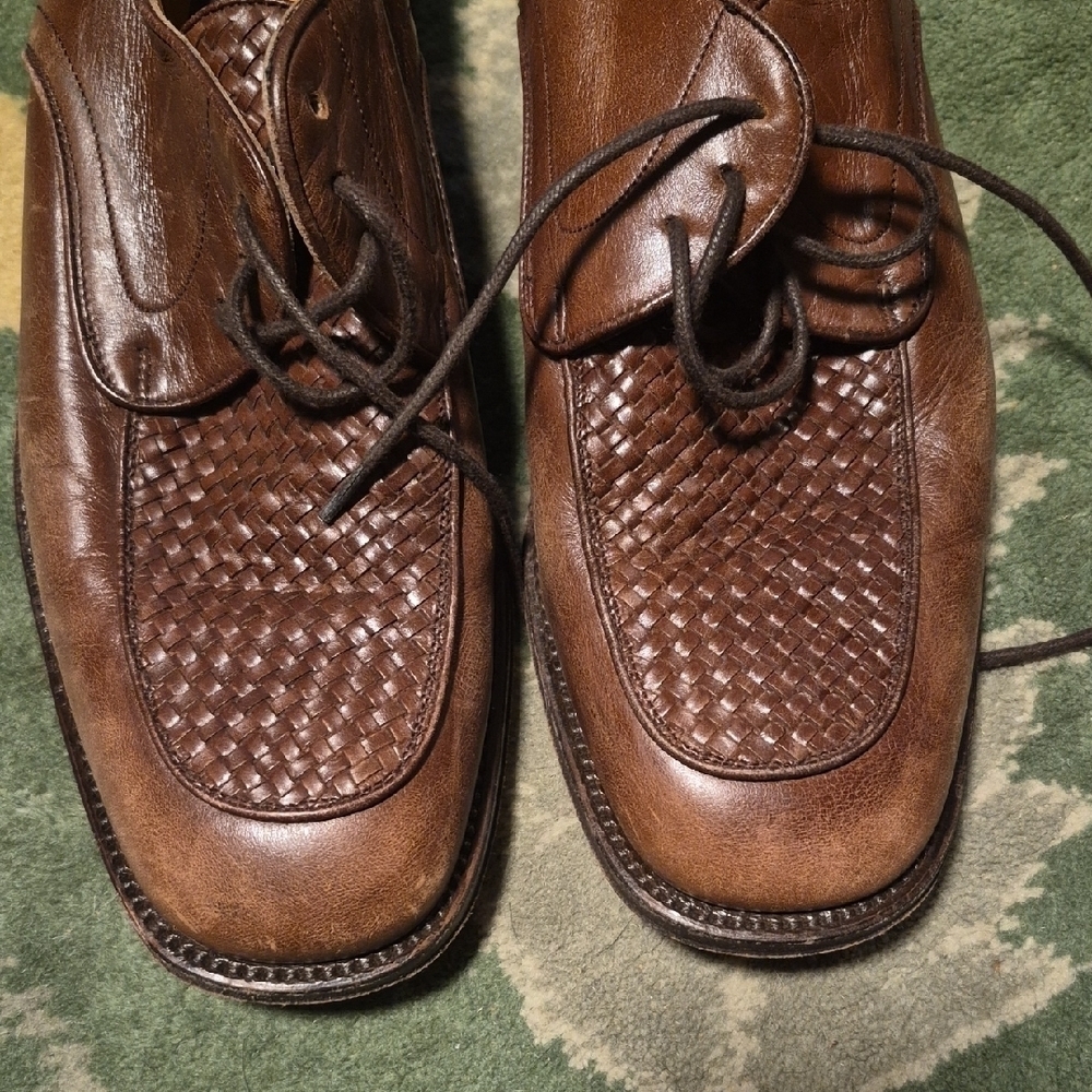 Bally Dark Brown Leather Men's Oxfords - Picture 3 of 8